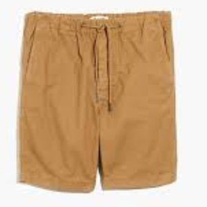 NEW Madewell Garment Dyed Twill Shorts